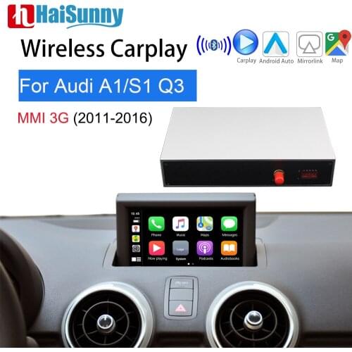 Wireless Carplay For Audi A1 S1 Q3 8u 2011-2016 Support Multimedia Auto Screen Navi Mirror Link Decoder Reverse camera Retrofit