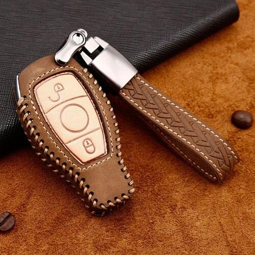 Car Key Case Keychain For Mercedes-Benz GLA CLA GLC GLS CLS GLB SLC GLK R172 VITO Metris Viano Car Key Button Shell Car Styling
