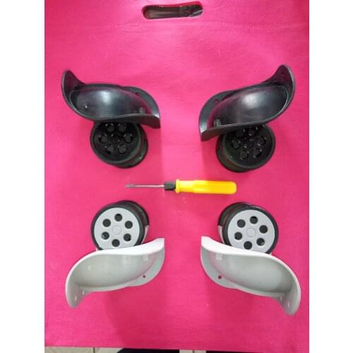 Trolley case universal wheel luggage lock box aluminum buckle trolley case wheel repair part suitcase accessories replacement