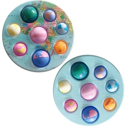 Earth Push Bubble Sensory Fidget Toy Box simpl dimple Figet Stress Reliever Sensory Toys Adult Child Funny Anti Stress Reliver