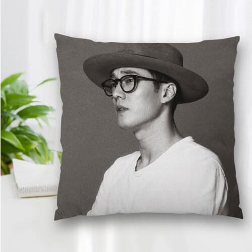 High Quality Custom Actor So Ji Sub Square Pillowcase Zippered Bedroom Home Pillow Cover Case 20X20cm 35X35cm 40x40cm