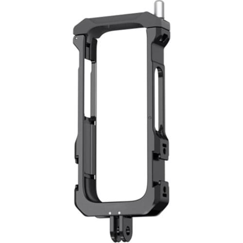 Metal Camera Vertical Cage Protection Frame with Cold Shoe Lens Guards for insta360 one X2 Cameras Expansion Parts