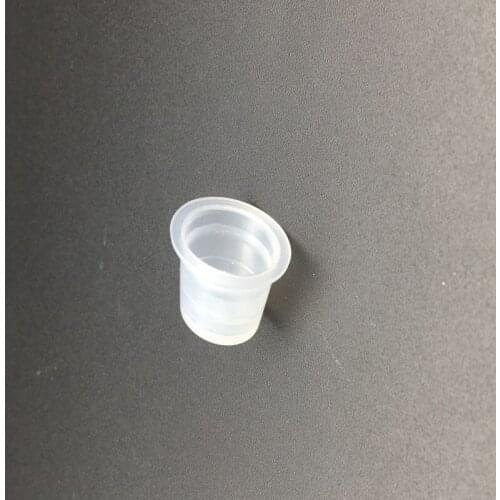 Small Size Disposable White Tattoo Pigments Cups Caps Permanent Makeup Ink Cups Tattoo Equipment Accessory