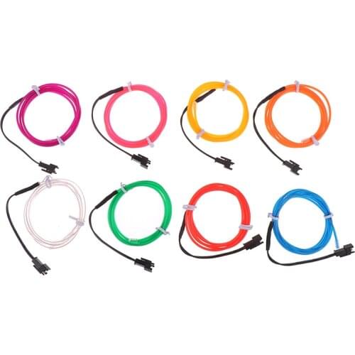 1M/2M/3M/5M/10M Neon Light Dance Party Decor Light Neon LED lamp Flexible EL Wire Rope Tube Waterproof LED Strip
