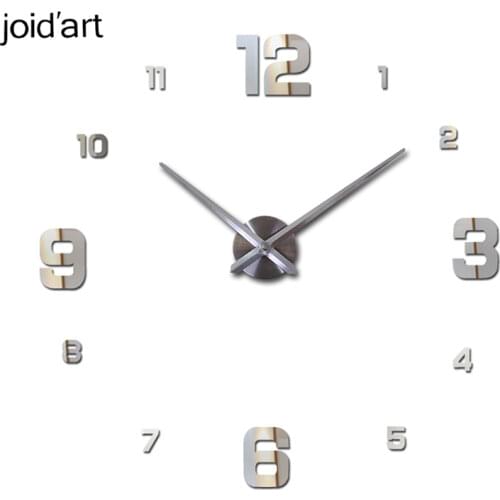 New fashion wall clock acrylic material home decoration diy clocks modern style still life watch 3d wall stickers