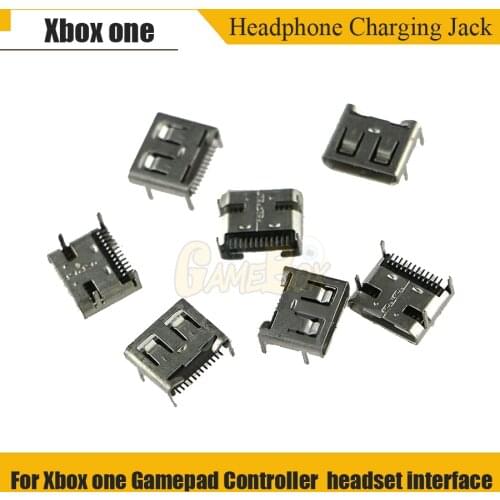 Original Headphone Earphone Connector Charging Socket Dock Port For Xbox One Gamepad Controller Repair Parts