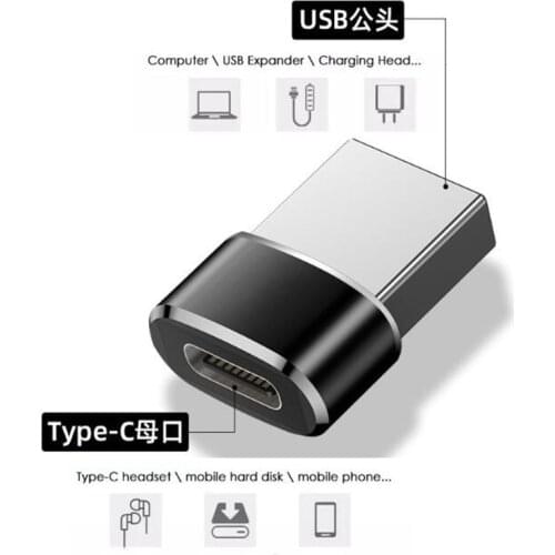 USB 3.0 Type A Male to USB 3.1 Type C Female Connector Converter Adapter Type-c USB Standard Charging Data Transfer