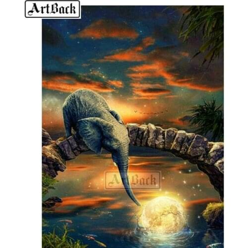 Full square / round 5d diamond painting elephant icon animal rhinestone diy 3d diamond embroidery diamond mosaic crafts