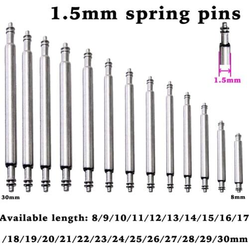 8 to 16 17 18 19 20 21 22 23 24 25 26 27 28 29 30mm Spring Bar for Watch Band Strap Spring Pins Repair Tool Release Pin