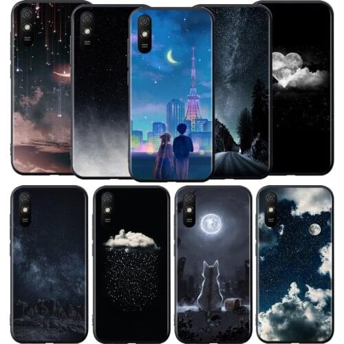 Starry Sky At Night Silicone Cover For Xiaomi Redmi 9 9T 9C 8 7 6 Pro 9AT 9A 8A 7A 6A S2 5 5A 4X Plus Phone Case