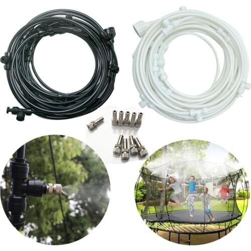 Atomized Cooling System Outdoor Spray Automatic Plant Watering System 20FT-60FT Garden Greenhouse Umbrella Trampolines Misting