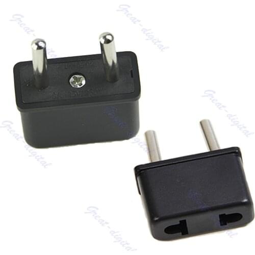 US To EU Europe 220v Standard Ac Power Plug Adapter Outlet Travel Converter -FoZ