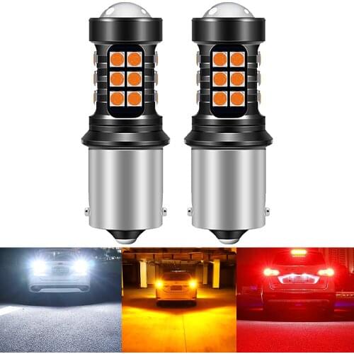 2pcs Canbus S25 1156 P21W BA15S LED BAY15D BAU15S PY21W T20 LED 7440 7443 W21W 3157 P27/7W 1157 led Bulbs For Turn Signal Light