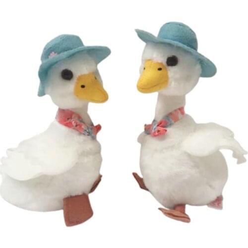Ty New Movie Cartoon Peter Rabbit Plush Toy Jemima White Duck Cute Duck Animal Soft Stuffed For Kid Birthday Christmas Gift 15CM