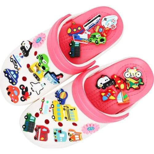 Shoe Decorations One Plant Means of Transportation Model PVC Shoe Charms Shoe Accessories for Jibz Kids Party Air Force