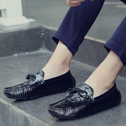 Zapatos De Hombre Men Genuine Leather Fashion Men Shoes Casual Loafers Slip-On Moccasins Flat Shoes Tassel Footwear Driving II