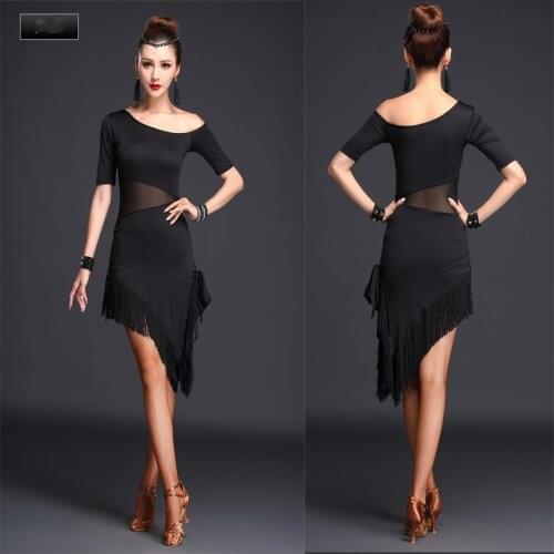 Latin dance costume female new adult stage performance dress tassel skirt dance summer costume