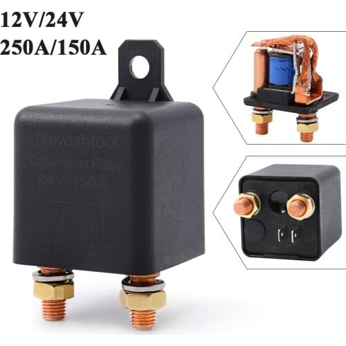 Car Relay 12V 24V 250A High Power Truck Motor Automotive Continuous Type On/Off Start Power Master 4Pin Battery Control Switch