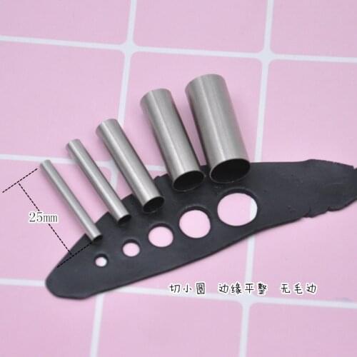 2mm-15mm 7pcs Stainless Steel Mini Round Clay Cutter DIY hollow punch Klei Ceramica Pottery Polymer Clay Tools