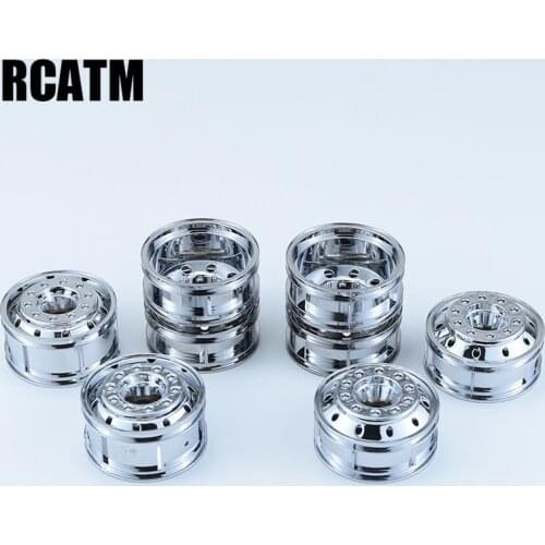 2PCs Plastic Front Rear Wheel Rim for 1/14 Tamiya RC Tractor Truck Car SCANIA R470 R620 ACTROS 3363 1851 MAN TGX FH12