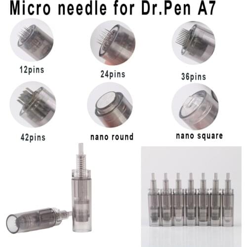 20pieces 12/24/36/42 pin / Nano cartridges for Dr.pen A7 anti aging micro needles replaced cartridge for derma pen Dermaroller