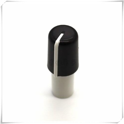 5 Pieces Plastic Long handle Half Shaft Knob Diameter 11mm Height 29mm Potentiometer Knob 180 Degree D-Shaped Inner Hole 6mm