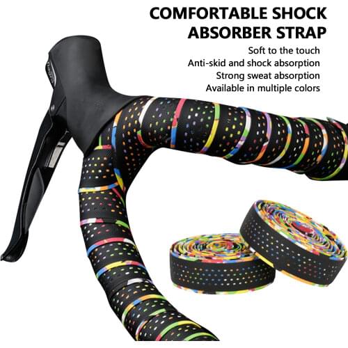 Road Bike Handlebar Tape Bike Accessories 1 Pair Cycling Soft PU EVA Anti-Slip Bicycle Bar Tape Bycicle Accessories