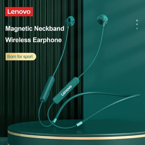 Lenovo SH1 Wireless Earphone Bluetooth 5.0 Headset IPX5 Waterproof 110mAh Magnetic Neckband Earbuds Sport Headphones With Mic