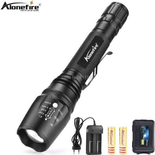 Alonefire H200 high power led flashlight Ultra Bright Torch linterna Led Flashlights Adjustable for Camping Hiking Emergency