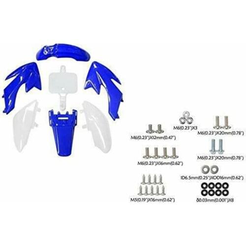 Blue Plastic Fairing Fender With Bolts For Honda CRF50 XR50 110cc 125cc SSR Atomik Dirt Bike