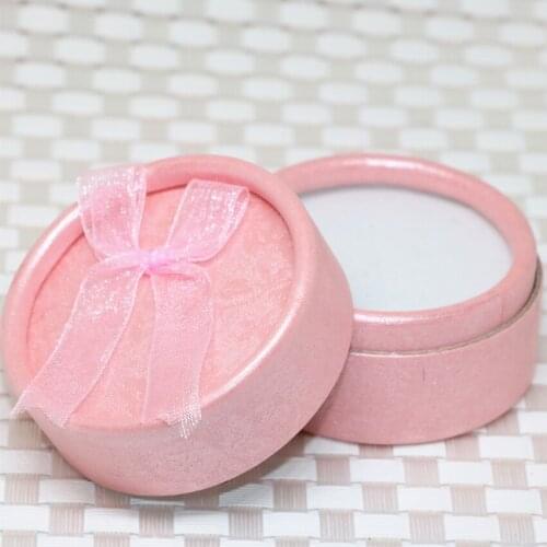 Hot sale lovely gifts jewelry pink delicate box for earrings ring pendant beads charms accessories packaging 35*53mm 10pcs B2845