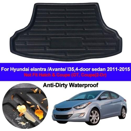 Rear Boot Cargo Liner Tray Trunk Luggage Floor Carpet Mats Carpets Pad For Hyundai Elantra Avante i35 2011 2012 2013 2014 2015