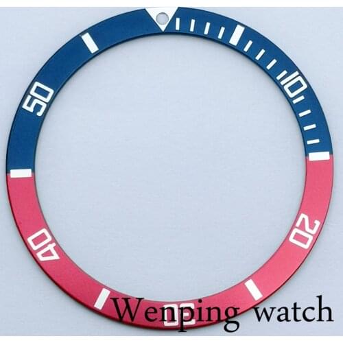 New 39mm A variety Of Styles High Quality Black Blue Red Silver Sluminum Bezel