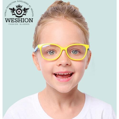 Anti Blue Light Kids Glasses Boys Girls Computer Glasses Optical Frame Reflective Blocking Eyeglasses Card Laser Box Pouch