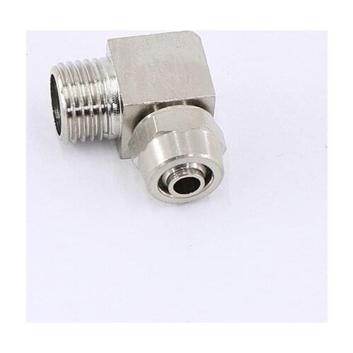 1pc PL16-03 PL16-04 Brass Pneumatic Air Pipe Quick Twisting Joint PL Right Angle Elbow