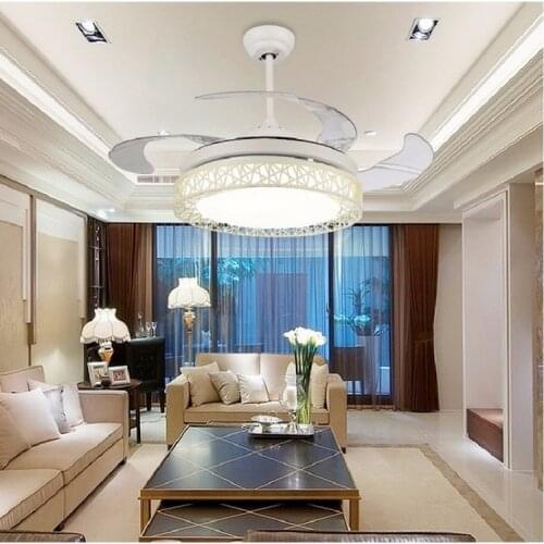 Ceiling fans lamp 42 inch LED remote control ceiling fan light Used for bedroom living room lamp 85-265V
