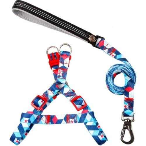 Pet Leashes Adjustable Skin-friendly Wear-resistant Pet Supplies Nylon Chest Strap Traction Rope Dog Accessories for Walking