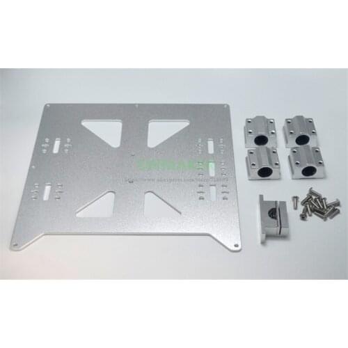 SWMAKER Prusa i3 RepRap 3D Printer Aluminum Y Carriage V2 Plate Kit with SC8UU Bearing block and upgrade metal belt holder