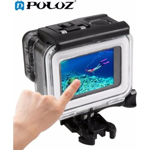 PULUZ For Go Pro Accessories 30m Waterproof Touch Back Cover Housing Protective Case W/Basic Mount&Screw For GoPro HERO5 HERO 5