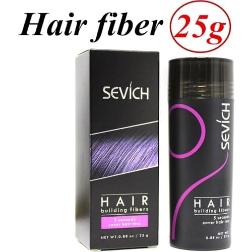 Sevich Hair Fibers Keratin thickening Spray Applicator Hair Building Fibers 25g Loss Products Instant Regrowth Powders 10 color