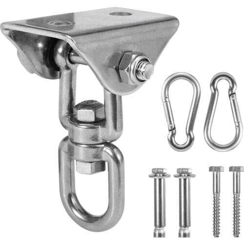 Heavy Duty Swing Hangers Set Swivel Swing Hangers Antirust Stainless Steel Swing Hook for Concrete and Wooden Swing