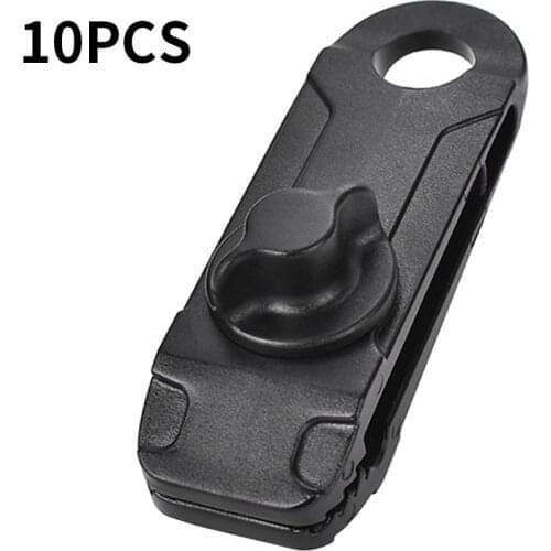 10pcs Tarpaulin Clip Awning Tent Lashing Buckle Outdoor Camping Awning Hook Windproof Rope Barb Clip