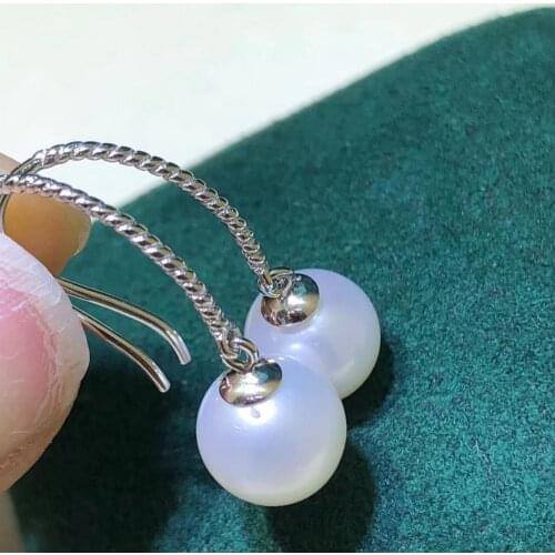 New Arrival 925 Silver Earrings Mountings Jewelry Parts Fittings Womens Accessories for Pearls Crystal Agate Coral Jade Stone