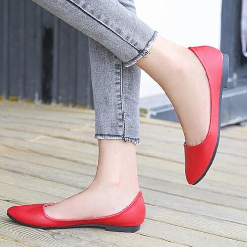 MAIERNISI new flat design simple flat shoes women shoes 4 seasons casual shoes Female large size 36-46 ladies shoes