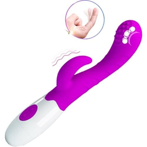 Dual Motors Female Rabbit Clitoris Vibrator, Waving Finger Tickling Bump G Spot Clit Stimulator Orgasm Sex Toys Adults for Women