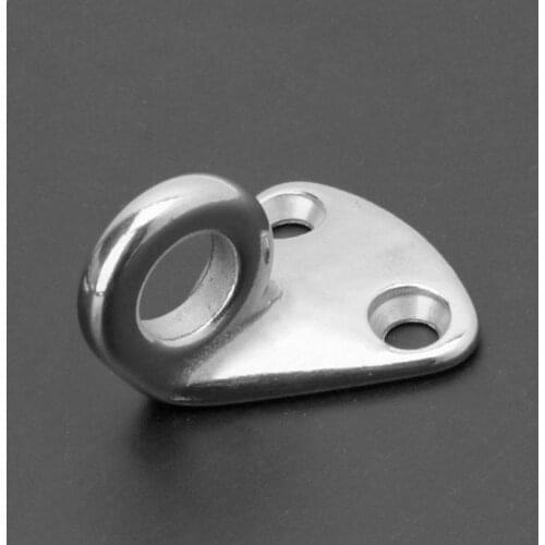1Pcs Marine 316 Stainless Steel Mini Boat Fender Hook Pad Carabiner Fender Hooks Silver Marine Eye Sailing G1W1