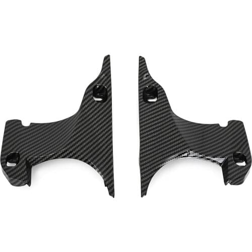 Motorcycle Front Handle Bar Air Tube Ram Dash Cover Fairings Carbon Black Color ABS Plastic For YAMAHA YZF R1 YZFR1 2007 2008