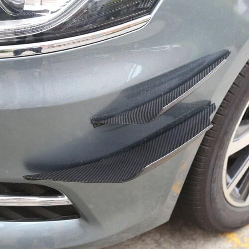 4pcs Universal Fit Front Bumper Lip Splitter Fins Body Decorations Exterior Fins Lip Splitter