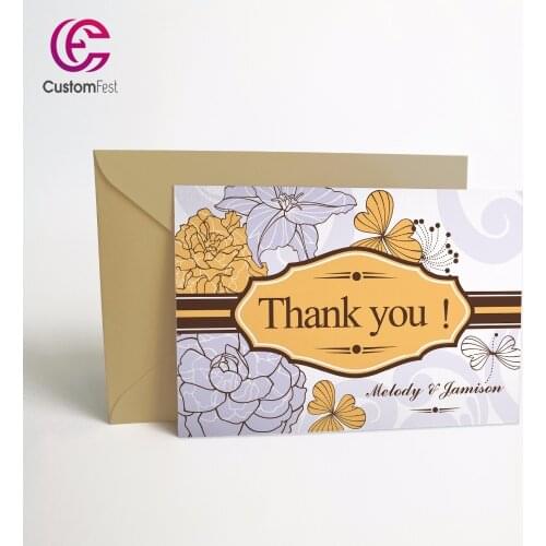 50pcs/lot Personalized Thank you card save the date whole set available GXK014