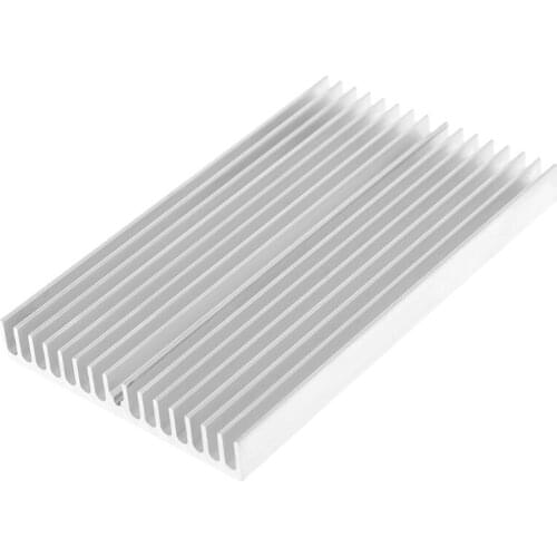1 PC 100*60*10mm Aluminum Heat Sink DIY Cooler For IC Chip LED Power Transistor